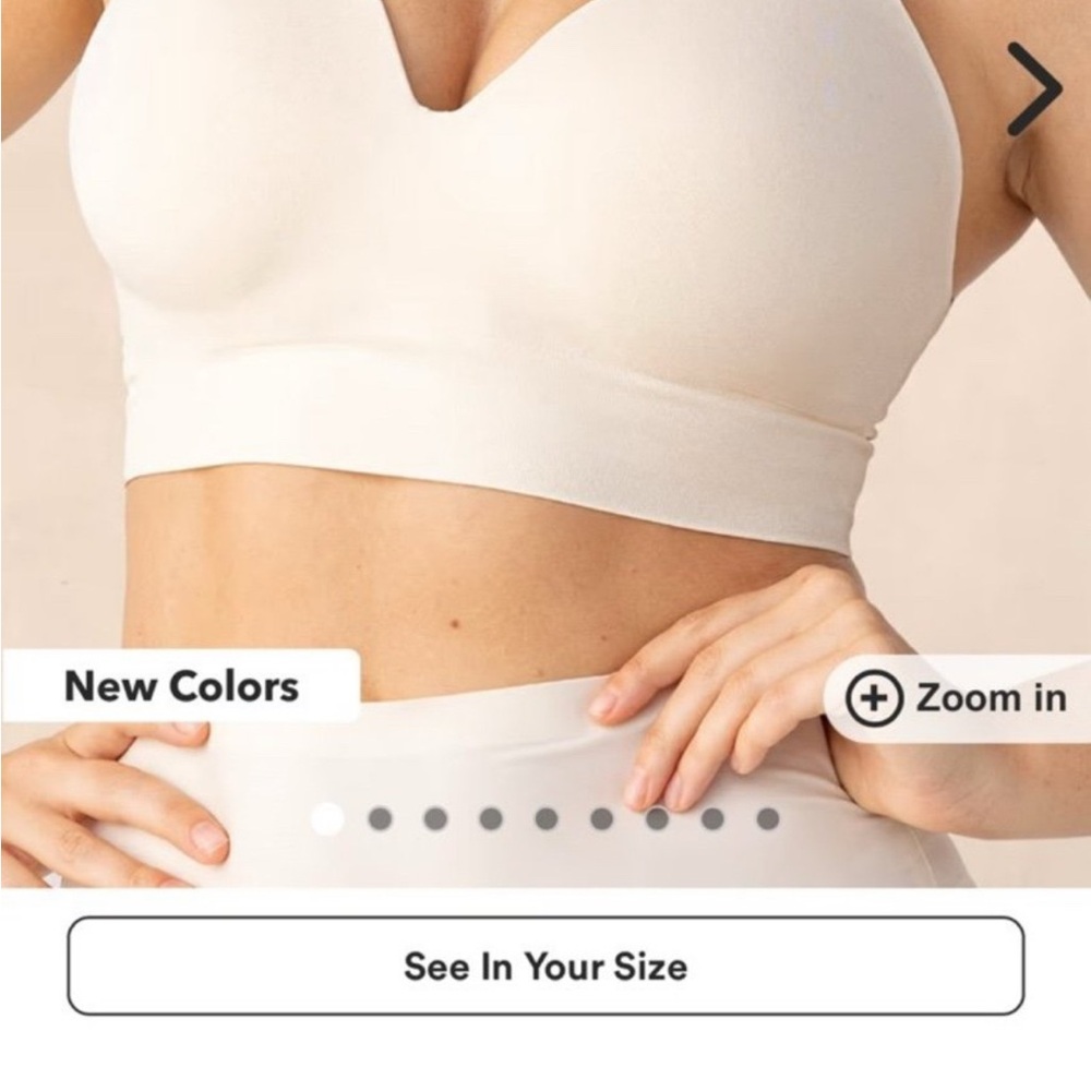 NWT large Shapermint bundle Cream and black Seamless Bras